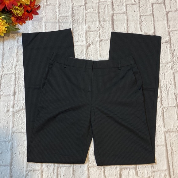 BCBG MaxAzria Wool Black Striped Mariam Pants - Picture 2 of 11